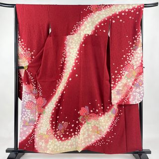振袖 身丈157.5cm 裄丈66cm 正絹 逸品 【中古】(着物)