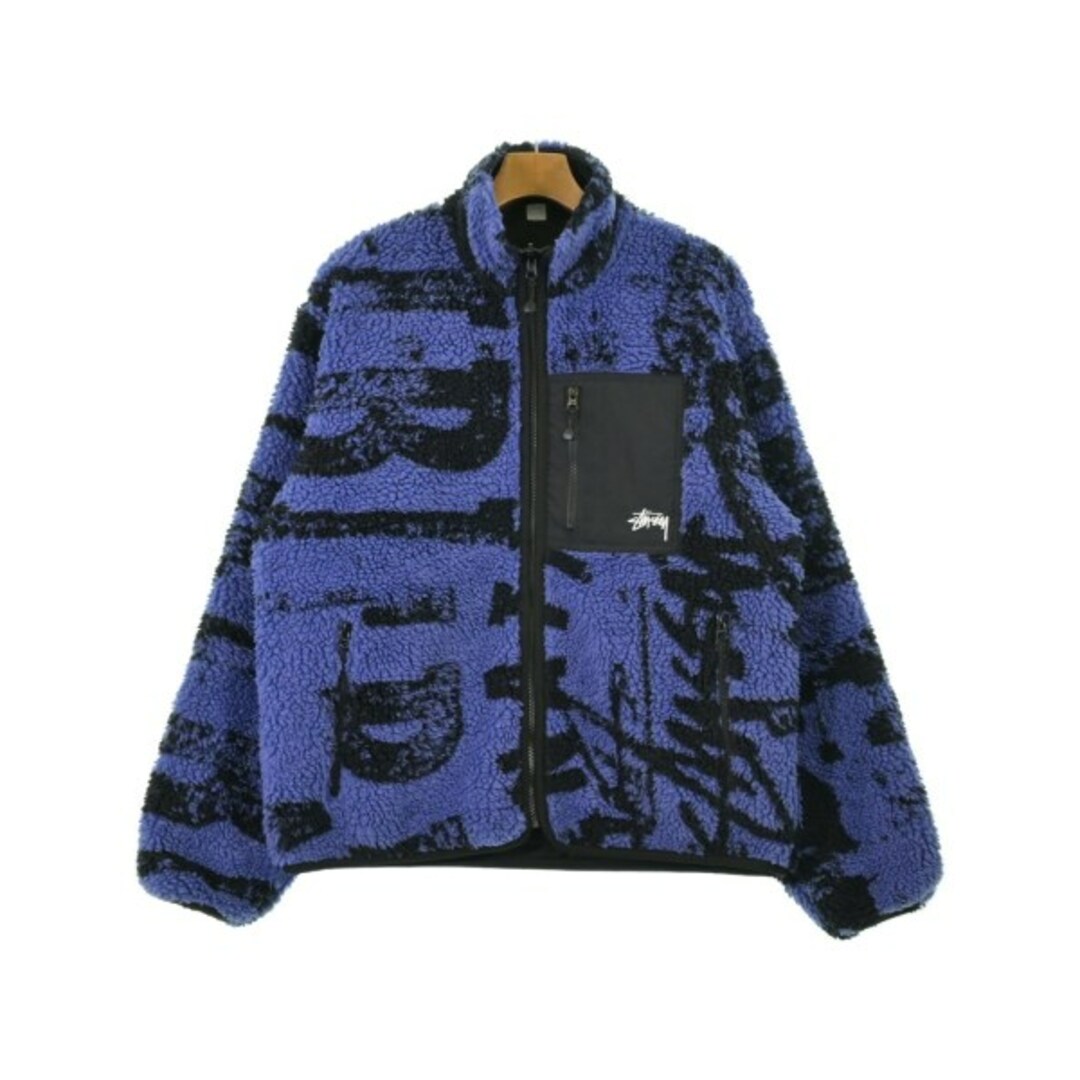 STUSSY ステューシー ブルゾン(その他) M 紺x黒(総柄) 【古着】