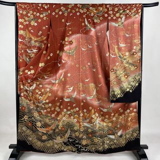 振袖 身丈163cm 裄丈66cm 正絹 名品 【中古】