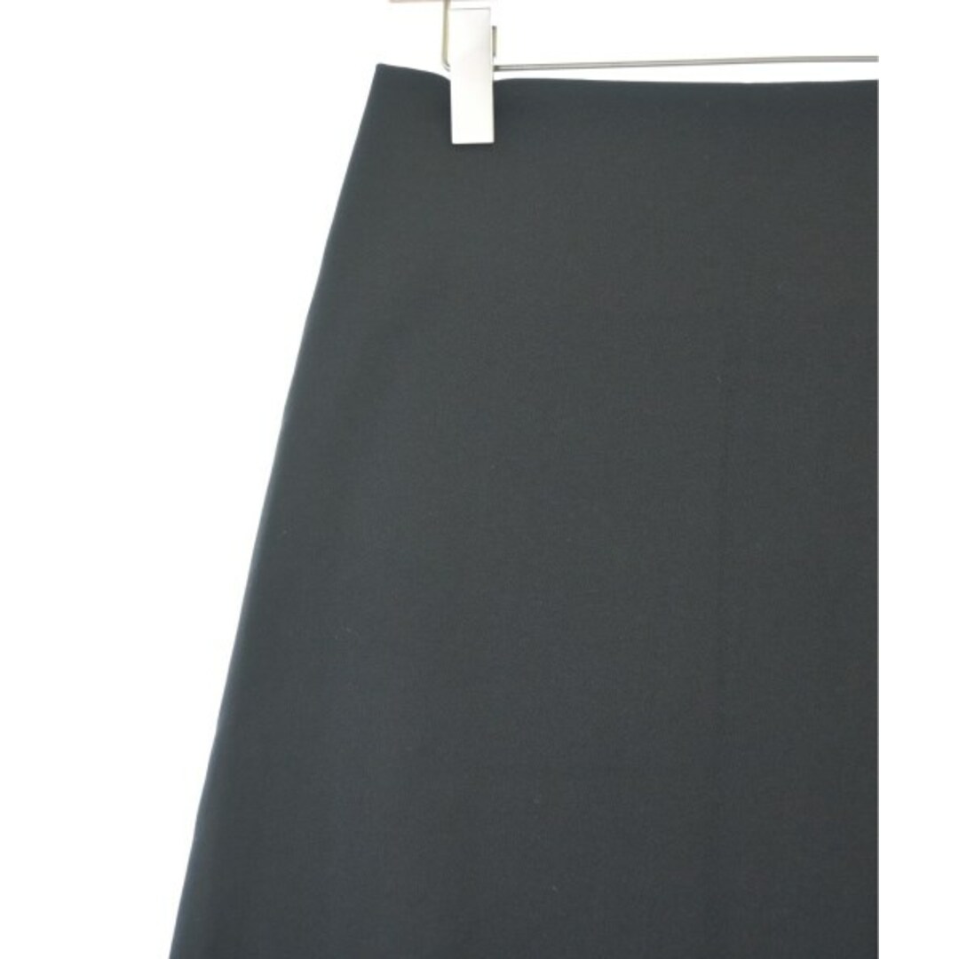 HERMES エルメス ひざ丈スカート 36(XS位) 黒 【古着】【中古】