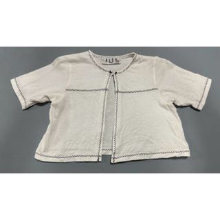 エル(ELLE)の【ELLE POUPON PARIS エルプポン】半袖カーディガン　羽織り 90(カーディガン)