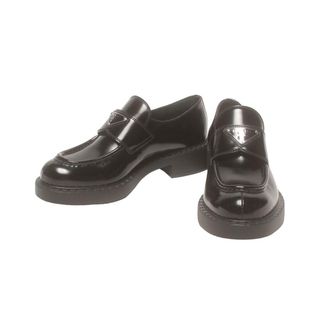 プラダ(PRADA)の美品 プラダ PRADA ローファー モノリス レディース 37(ローファー/革靴)