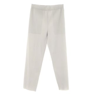 【中古】ミー イッセイミヤケ me ISSEY MIYAKE 2025年春夏 プリーツ イージーパンツ ライトグレー【サイズ表記なし（M位）】【レディース】(その他)