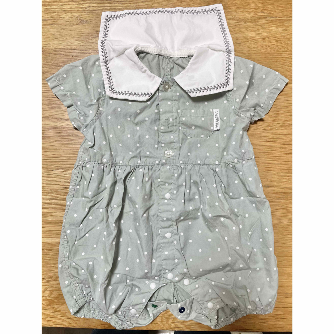 アカチャンホンポ(アカチャンホンポ)のロンパース 半袖 カバーオール 70cm 女の子 男の子 キッズ/ベビー/マタニティのベビー服(~85cm)(カバーオール)の商品写真