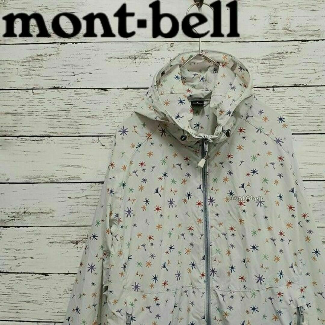 mont bell(モンベル)のmont-bell モンベル ウインドブラストプリントパーカ M キャンプ レディースのジャケット/アウター(ナイロンジャケット)の商品写真