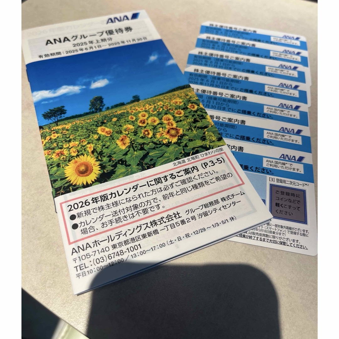 ANA(全日本空輸)(エーエヌエー(ゼンニッポンクウユ))のANA 全日空 株主優待券 7枚 冊子 最新 チケットの優待券/割引券(その他)の商品写真