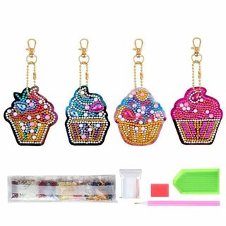 【新着商品】サムコス 5Dダイヤモンド絵画 キーホルダー アイスクリーム キット(その他)