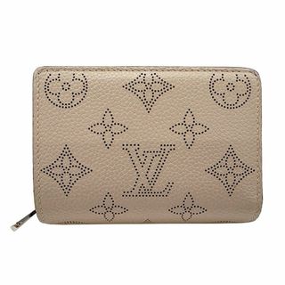ルイヴィトン(LOUIS VUITTON)のルイ・ヴィトン LOUIS VUITTON 財布 レディース ブランド 二つ折り財布 モノグラムマヒナ ポルトフォイユ クレア ガレ ベージュ M80817 ラウンドファスナー コンパクトウォレット おしゃれ 可愛い 【中古】(財布)