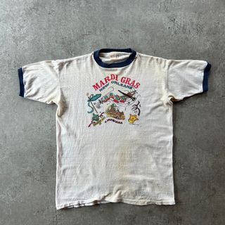 ヴィンテージ(VINTAGE)の60s70s リンガーtシャツ USA製 XL ジャズフェスティバル ネイビー(Tシャツ/カットソー(半袖/袖なし))