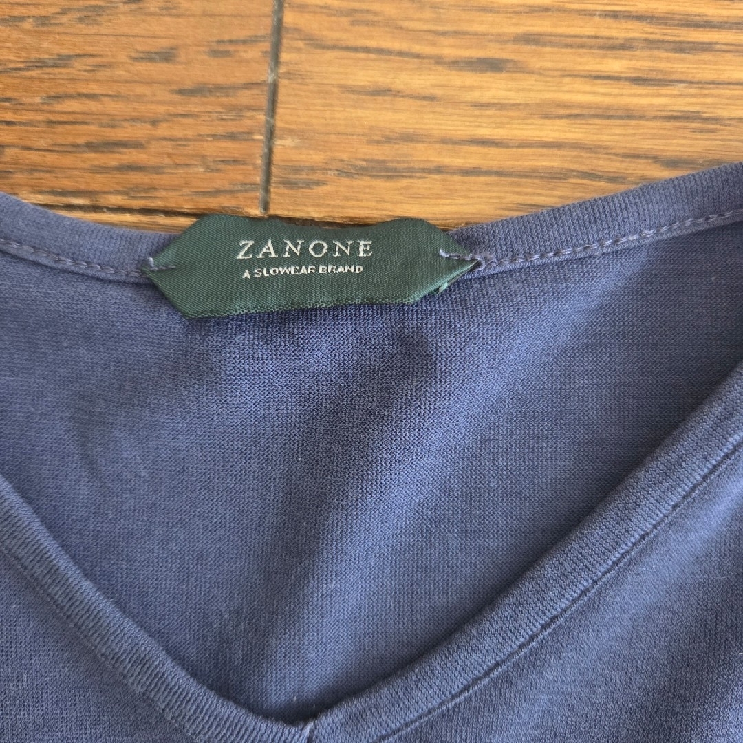 ZANONE(ザノーネ)のザノーネ　アイスコットン　Tシャツ　ネイビー メンズのトップス(Tシャツ/カットソー(半袖/袖なし))の商品写真