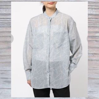 ローリーズファーム(LOWRYS FARM)のLOWRYS FARM シルキーシアーロングシャツ(シャツ/ブラウス(長袖/七分))