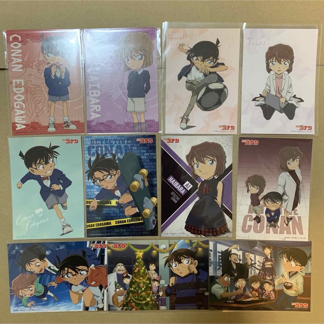 名探偵コナン ブロマイドコレクション 江戸川コナン&灰原哀 11点セット エンタメ/ホビーのおもちゃ/ぬいぐるみ(キャラクターグッズ)の商品写真