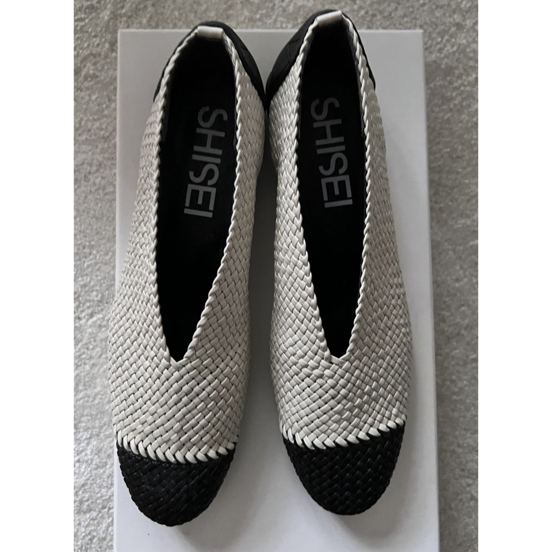 vibram - SHISEI シーセイ　MESH WHITE×BLACK パンプス