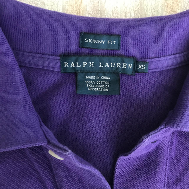 POLO RALPH LAUREN(ポロラルフローレン)の【美品】ラルフローレン ポロシャツ パープル XS レディースのトップス(ポロシャツ)の商品写真