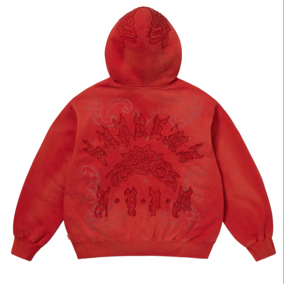 【本物保証 /関税・送料無料】Supreme Leather Applique Zip Up Supreme Leather Applique Zip Up Hooded｜Yahoo!フリマ（旧