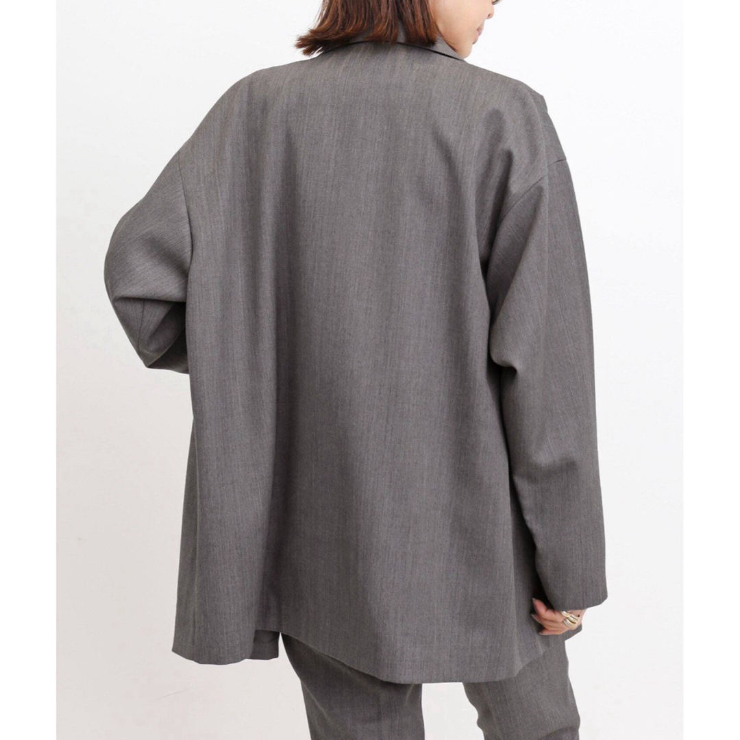 DEUXIEME CLASSE(ドゥーズィエムクラス)のCol Pierrot  Wool Gabardine Relax Jacket レディースのジャケット/アウター(テーラードジャケット)の商品写真