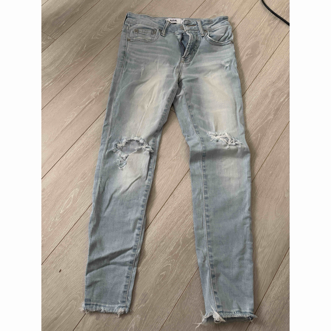AZUL レディース ダメージ スキニー レディースのパンツ(デニム/ジーンズ)の商品写真