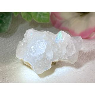 天からの祝福✨　アナンダライト　水晶　レインボークォーツ　原石　クラスター(置物)