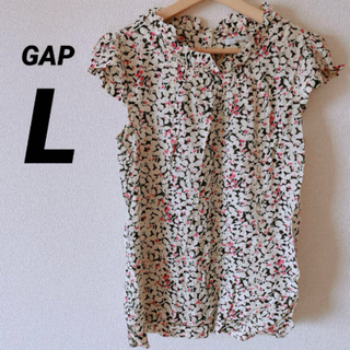 GAP - 【GAP】海外古着⭐️フラワープリント 半袖ブラウス