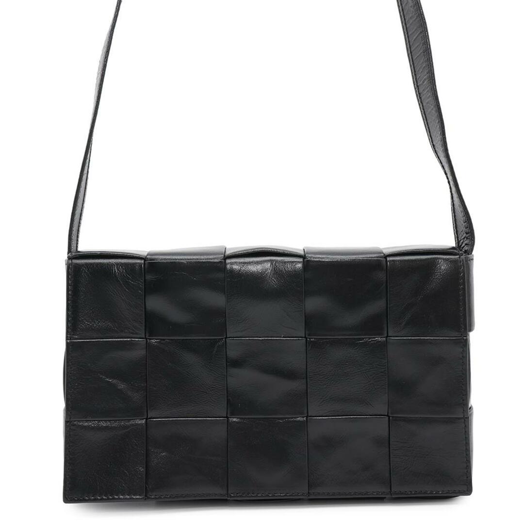 BOTTEGA VENETA(ボッテガヴェネタ)のボッテガヴェネタ ショルダーバッグ マキシイントレチャート スモール カセット カーフレザー 717587 黒 レディースのバッグ(ショルダーバッグ)の商品写真