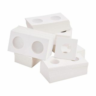 PH PandaHall 約300個 6種 白いボール紙 紙製コインホルダー収納(その他)