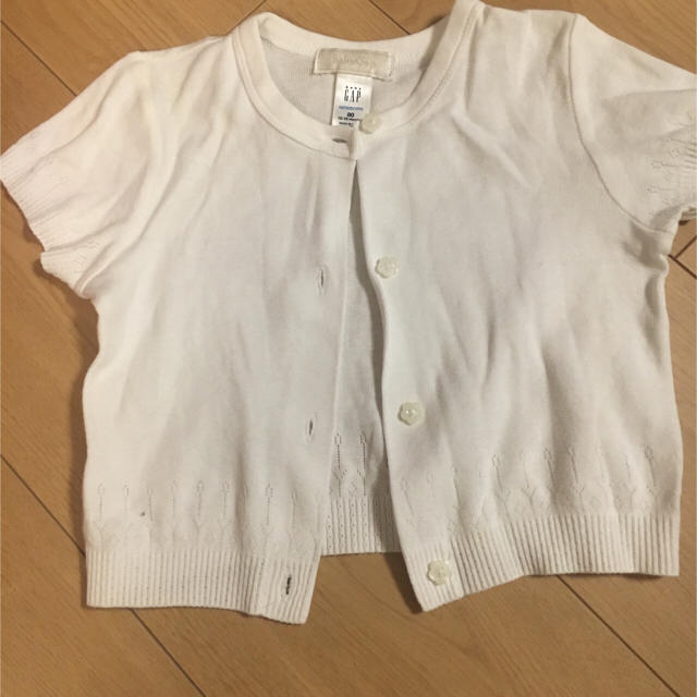 babyGAP(ベビーギャップ)のbaby gap80サイズ☆半袖カーディガン キッズ/ベビー/マタニティのベビー服(~85cm)(カーディガン/ボレロ)の商品写真