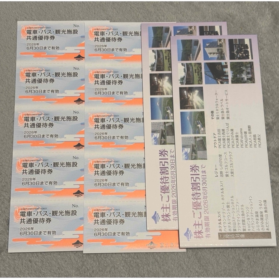 富士急行 株主優待 2セット チケットの施設利用券(遊園地/テーマパーク)の商品写真