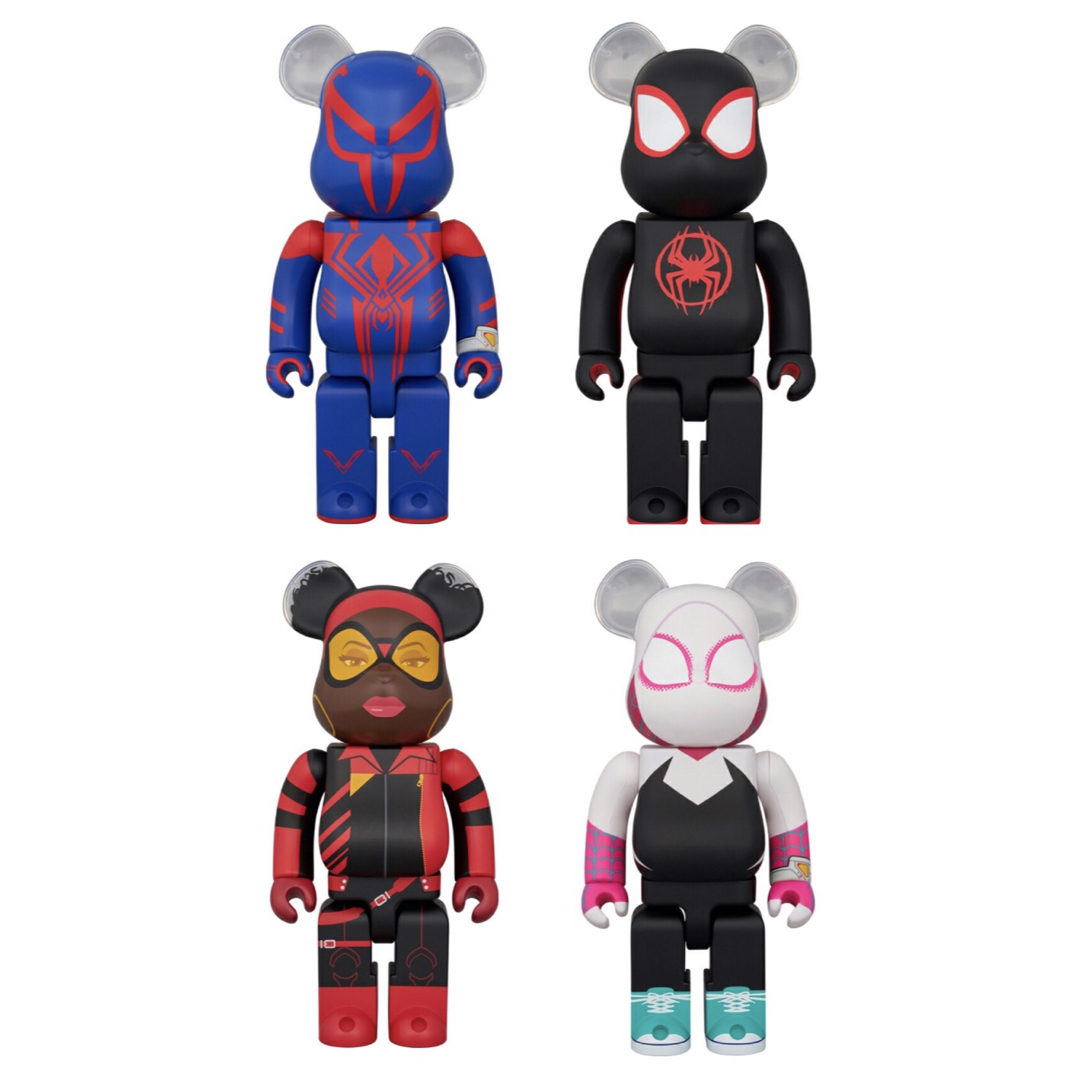 MEDICOM TOY - BE@RBRICK SPIDER-MAN 400％ （ 4個セット ）の