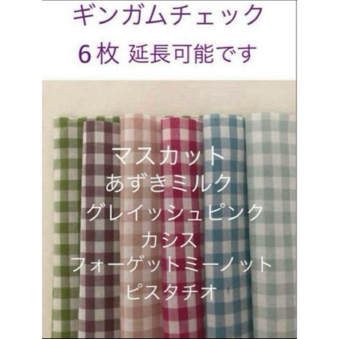 CHECK&STRIPE(チェックアンドストライプ)の10×15cm 6枚⭐︎ギンガムチェック check&stripe チェックアンド ハンドメイドの素材/材料(生地/糸)の商品写真