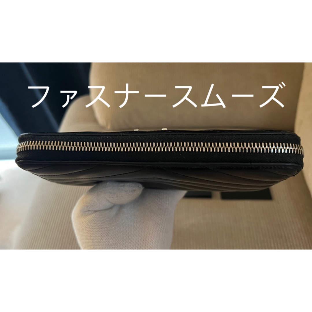 158【美品✨付属品】サンローラン 長財布 YSL カサンドラ