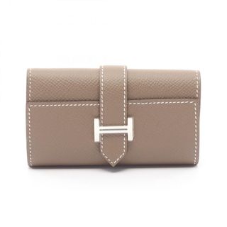 エルメス(HERMES)のエルメス HERMES ベアン エトゥープ キーケース アクセサリー ヴォーエプソン ヴォーエプソン レディース ブラウン系 【中古】(キーケース)