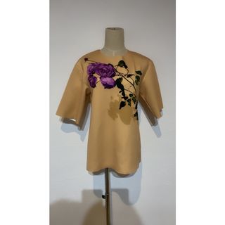 dries van noten 刺繍メッシュ半袖トップス