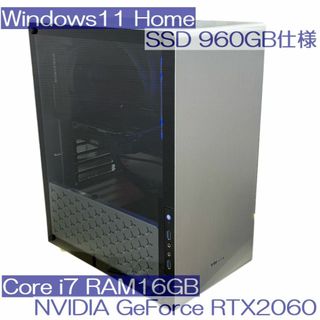 エムエスアイ(msi)の●SSD960GB●組立ゲーミングPC i7 16GB RTX2060搭載(デスクトップ型PC)