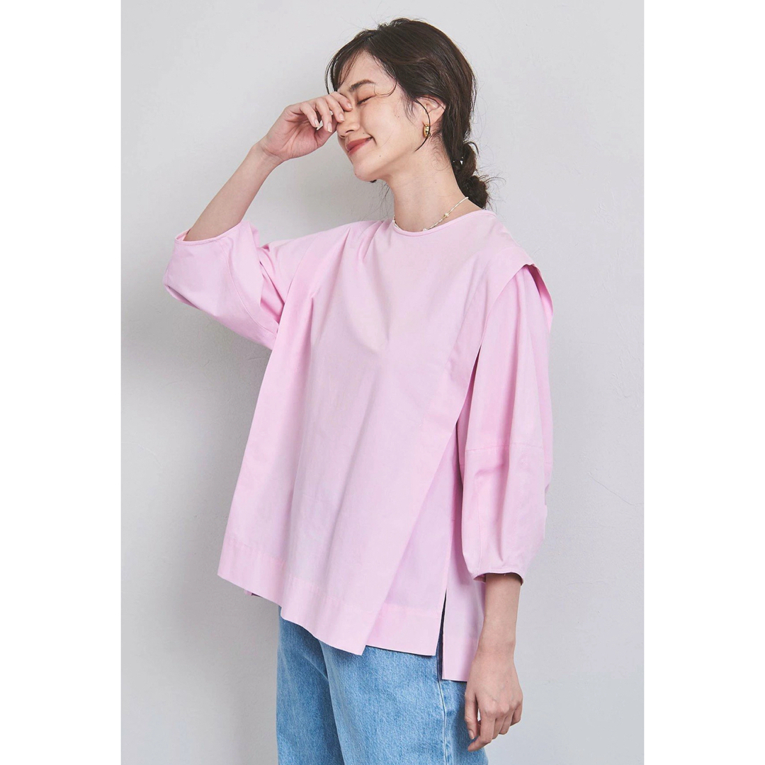UNITED ARROWS(ユナイテッドアローズ)のUNITEDARROWS タックパフスリーブブラウス レディースのトップス(シャツ/ブラウス(半袖/袖なし))の商品写真