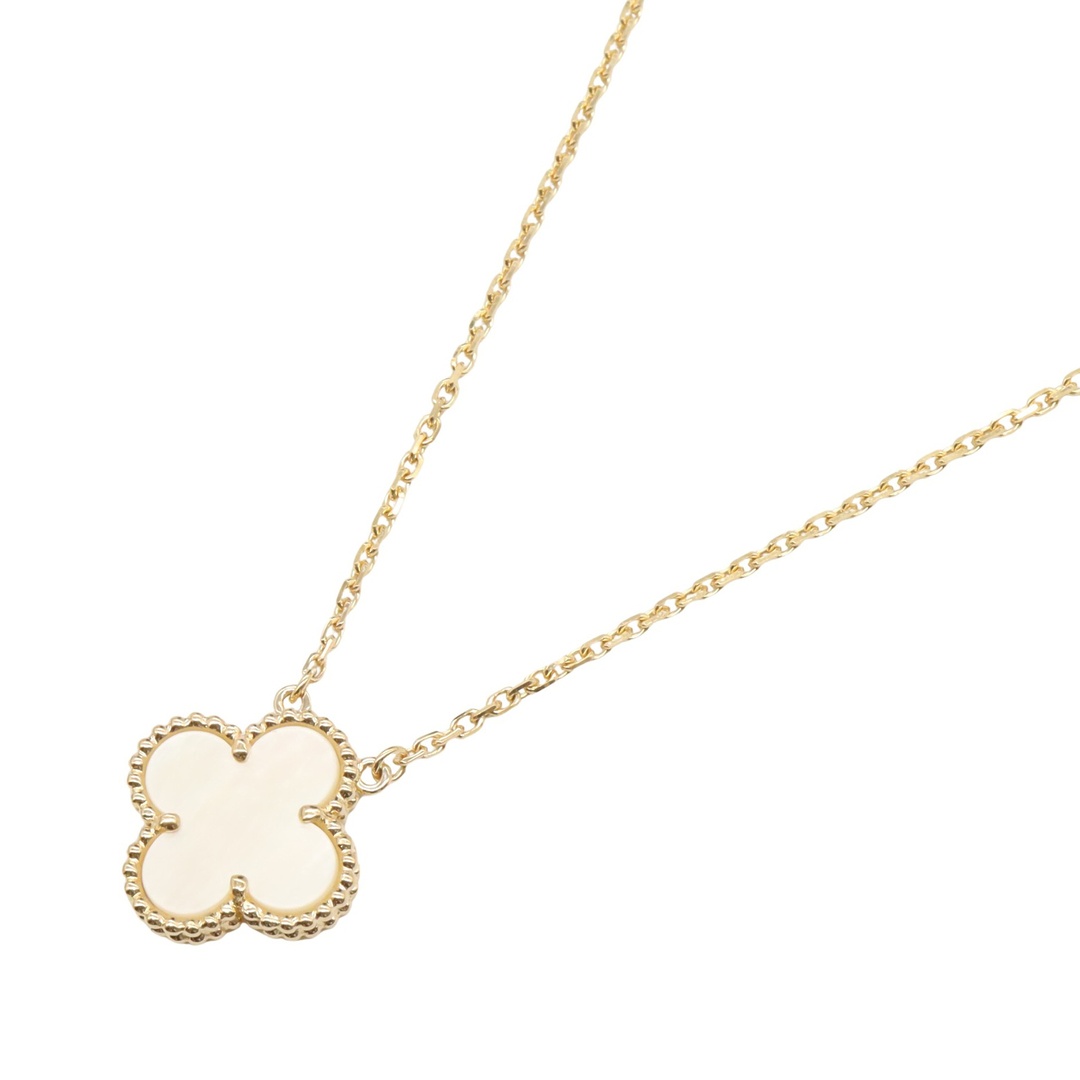 Van Cleef & Arpels - ヴァンクリーフ＆アーペル Van Cleef & Arpels ヴィンテージアルハンブラ ネックレス マザーオブオパール ネックレス ジュエリー K18（イエローゴールド） マザーオブパール レディース ホワイト系 【中古】