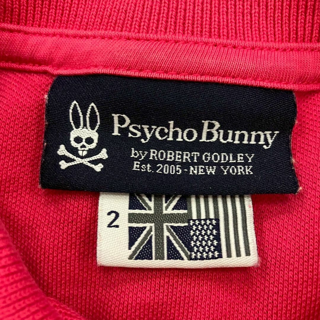 Psycho Bunny(サイコバニー)のセンス抜群✨Psycho Bunny【2】 ポロシャツ 左胸ロゴ ピンク レディースのトップス(ポロシャツ)の商品写真