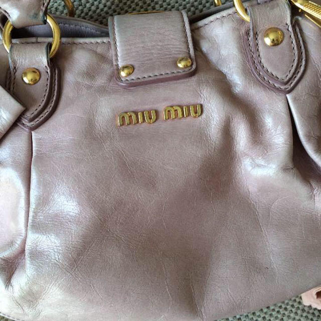 miumiu(ミュウミュウ)のmiumiu☆サイドリボン2way bag レディースのバッグ(ショルダーバッグ)の商品写真