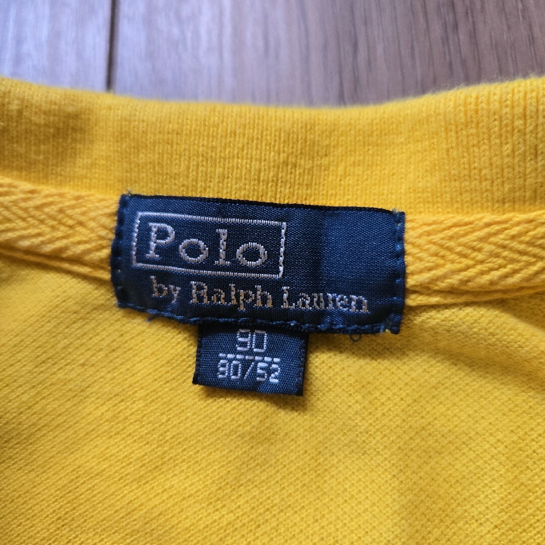 Ralph Lauren(ラルフローレン)の【RALPH LAUREN】 半袖 ポロシャツ トップス ブラジル 黄色 キッズ/ベビー/マタニティのキッズ服男の子用(90cm~)(Tシャツ/カットソー)の商品写真