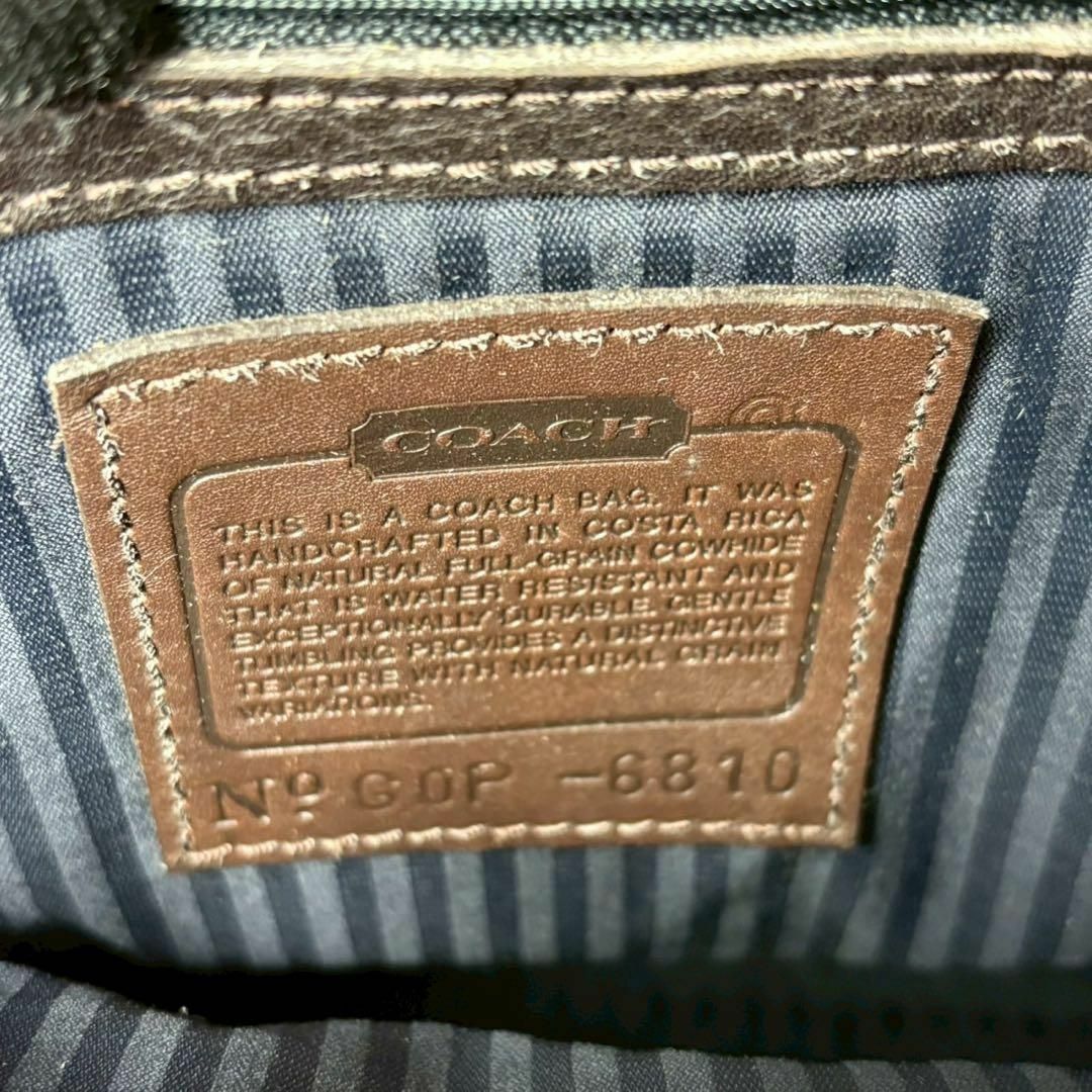 COACH - オールドコーチ ブラウン シボレザー ショルダーバッグ