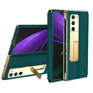 Galaxy Z Fold2 / W21携帯全面保護ケース+強化ガラスフィルム,(その他)