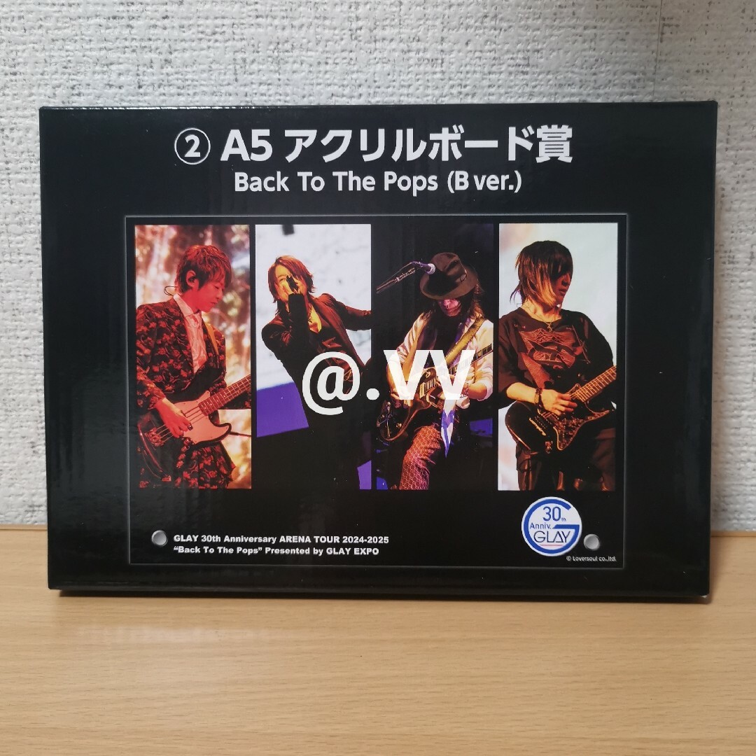 GLAY 30th エンタメくじ A5 アクリルボード賞B ver. ② エンタメ/ホビーのおもちゃ/ぬいぐるみ(キャラクターグッズ)の商品写真