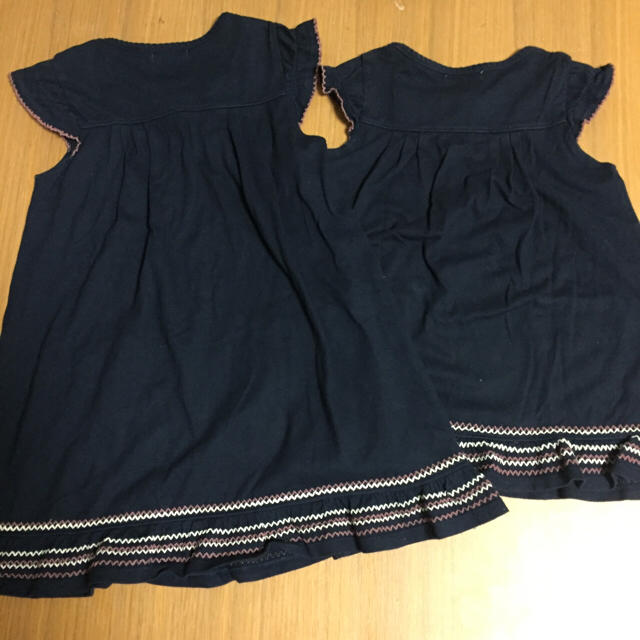 3can4on(サンカンシオン)の【美品セット☆オシャレ】3can4on チュニック ワンピース お揃い 姉妹 キッズ/ベビー/マタニティのキッズ服女の子用(90cm~)(ワンピース)の商品写真