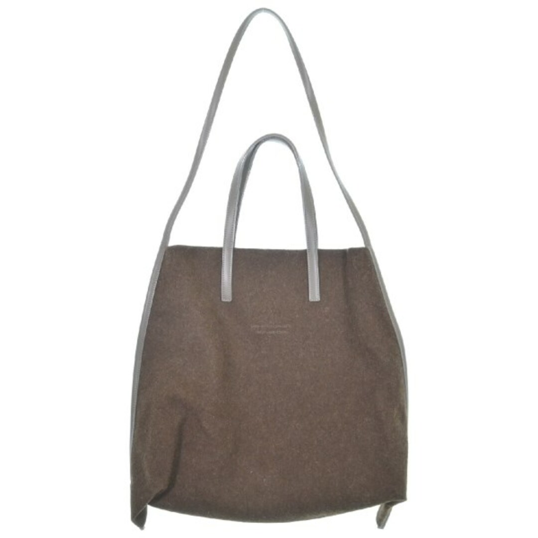 beautiful people トートバッグ 茶xグレー 0240825Y0016 beautiful people トートバッグ - 茶xグレー 【古着】