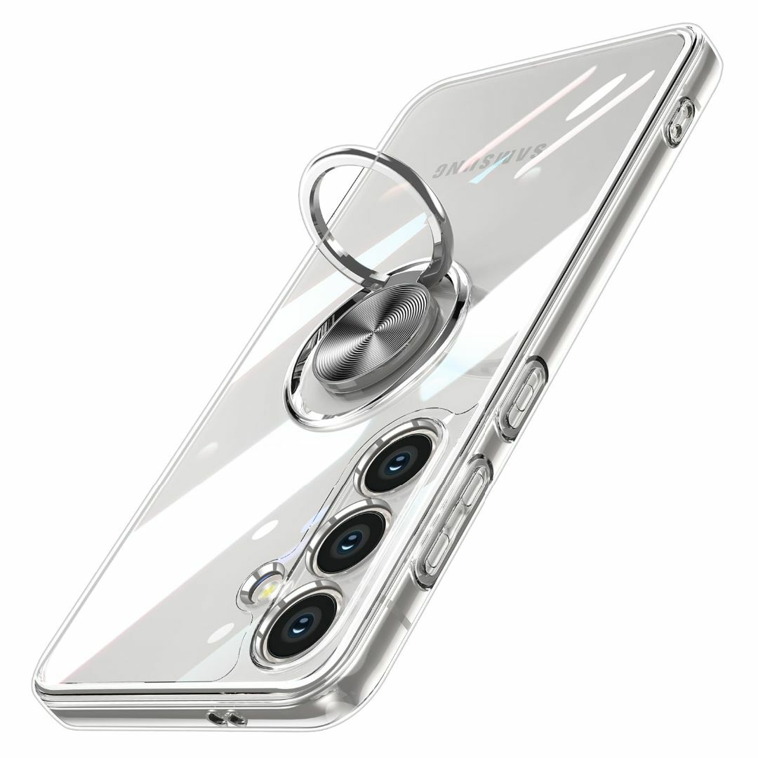 Galaxy S25 用 ケース クリア リング付き Samsung ギャラクシ スマホ/家電/カメラのスマホアクセサリー(その他)の商品写真