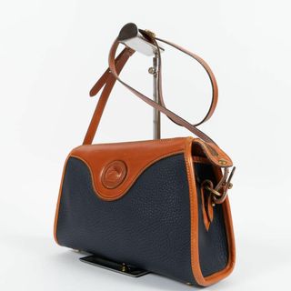 【極美品✨】ドゥーニー&バーク ショルダーバッグ シボ革 レザー ネイビー(ショルダーバッグ)