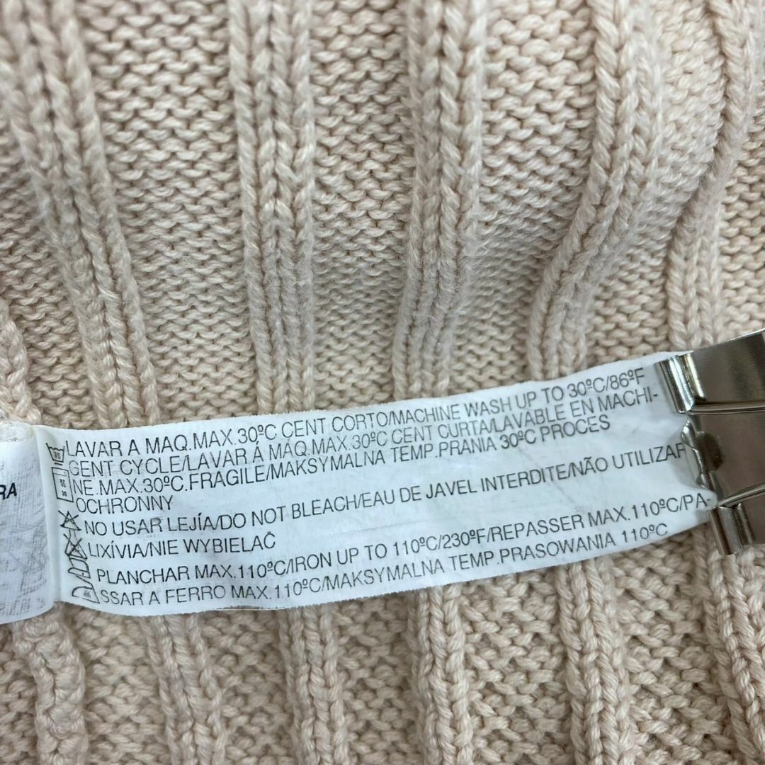 ZARA(ザラ)のセンス抜群✨ZARA/ザラ【M】カーディガン 長袖ニット アイボリー レディースのトップス(カーディガン)の商品写真