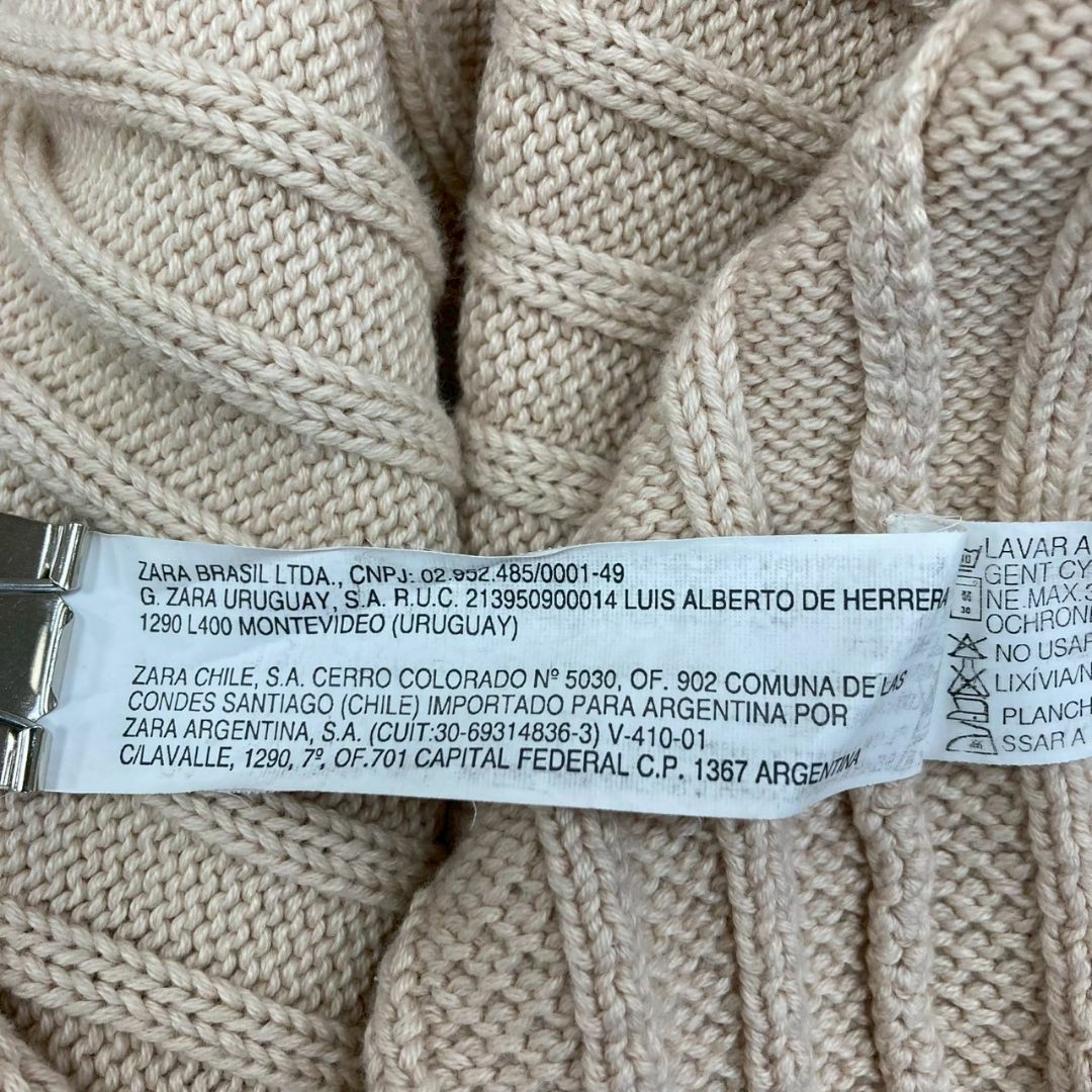 ZARA(ザラ)のセンス抜群✨ZARA/ザラ【M】カーディガン 長袖ニット アイボリー レディースのトップス(カーディガン)の商品写真