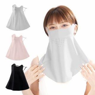 [MIZIKIRIN] 2025夏新登場 冷感 フェイスカバー 日除けマスク フ(その他)