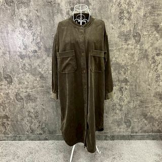 スナイデル(SNIDEL)のセンス抜群✨SNIDEL スナイデル【F】ロングシャツワンピース ブラウン(ロングワンピース/マキシワンピース)