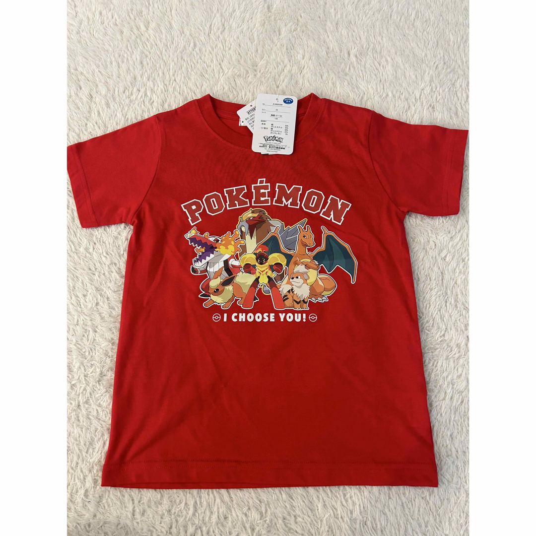 ポケモン - 120センチ ポケモン Tシャツ 赤 レッド